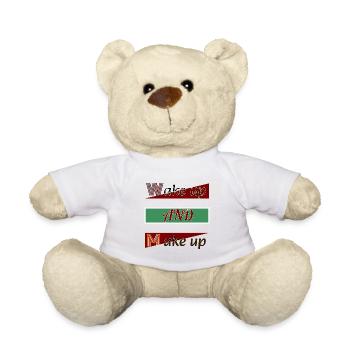 Wake Up and Make Up - Nounours - blanc - Devant