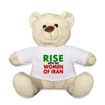 Rise with the women of iran - Teddy Bear - white - Front