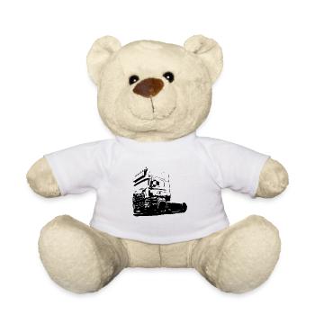 Schwedischer LKW - Teddy - Weiß - Vorne