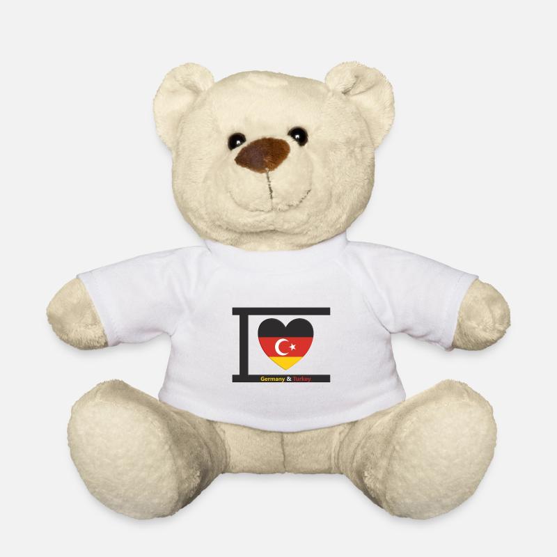 I Love Germany Turkey Home - Teddy Bear - white