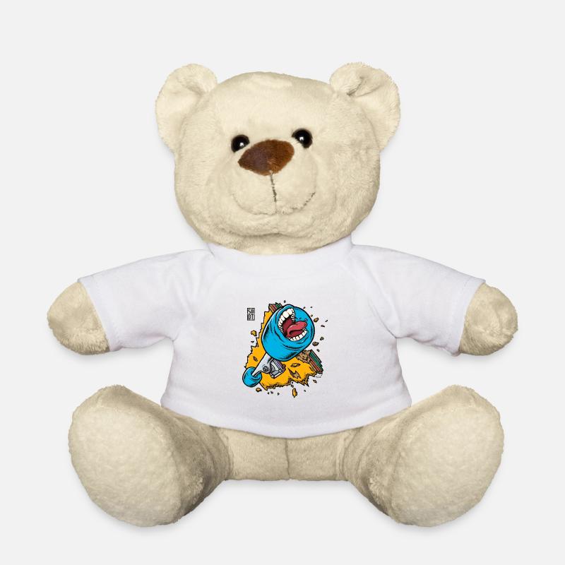 sodt screaming broken board - Nounours - blanc