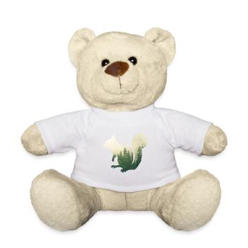 Eichhoernchen - Wald Doppelbelichtungs-Effekt - Teddy - Weiß - Vorne