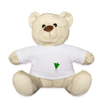 leek - Teddy Bear - white - Front