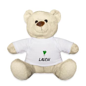 Leek! - Teddy Bear - white - Front