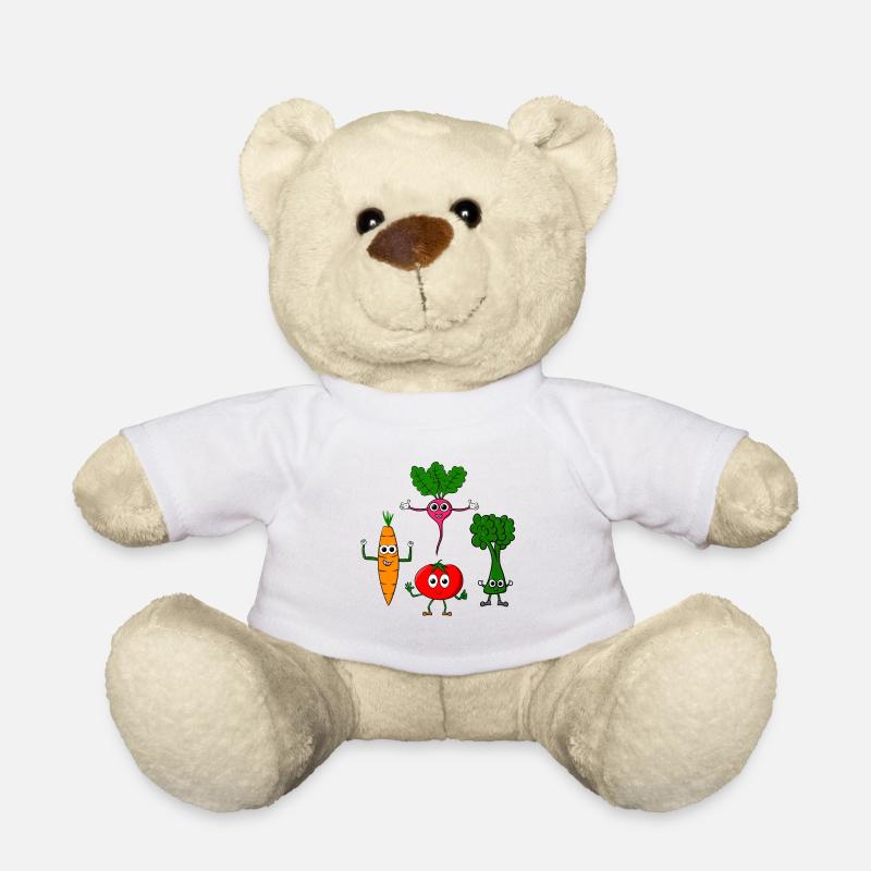Verschiedene Gemüse - Teddy - Weiß
