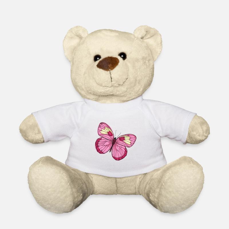 Butterfly butterfly - Teddy Bear - white