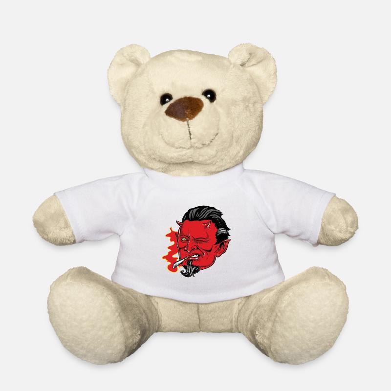 Böser Teufel - Teddy - Weiß