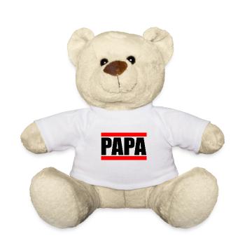 Papa Dad Dad Best Dad Gift Christmas - Teddy Bear - white - Front