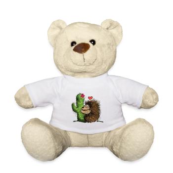 Igel Kaktus International hugging day - Teddy - Weiß - Vorne