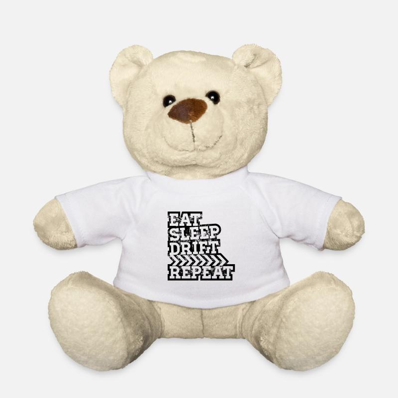 Eat Sleep Drift Repeat - Teddy - Weiß