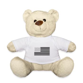 USA America flag États-Unis d'Amérique - Nounours - blanc - Devant