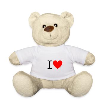 I LOVE - Teddy - Weiß - Vorne