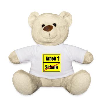 Arbeit Schulende Schulabschluss Ausbildung Job - Teddy - Weiß - Vorne
