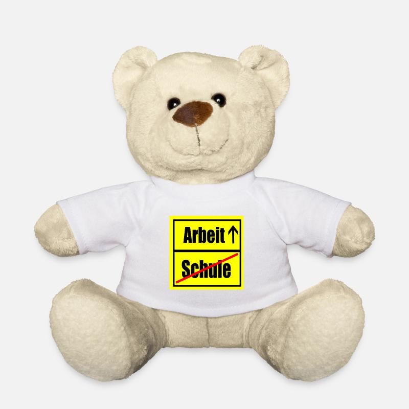 Work Schulende Schulabschluss Education Emploi - Nounours - blanc