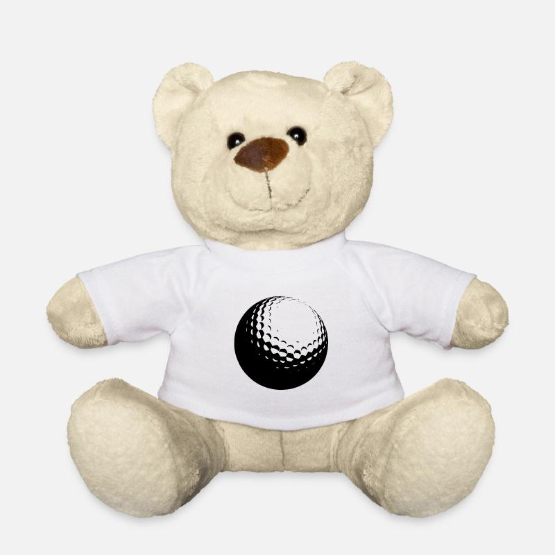 Golf ball - Teddy Bear - white
