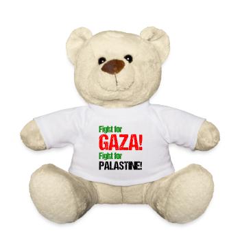 Fight for Palestine Gift Idea Shirt Gaza - Teddy Bear - white - Front
