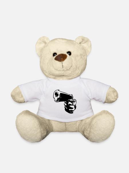 Pistole Handfeuerwaffe - Teddy - Weiß