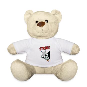 Bowling Strike Sphere Winner Team Gift - Teddy Bear - white - Front