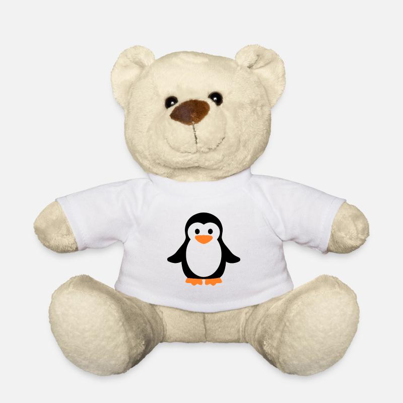 Pinguin - Teddy - Weiß