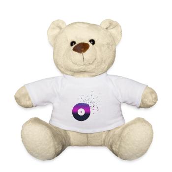 VINYL vinyl record music notes - Teddy Bear - white - Front