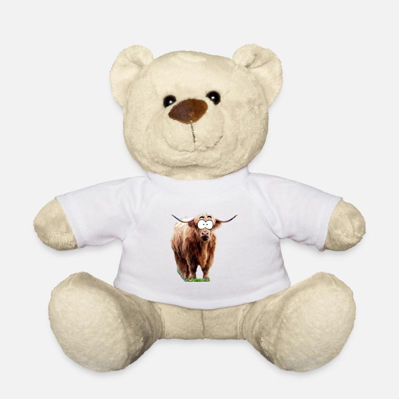 Dessin animé, buffle - Nounours - blanc