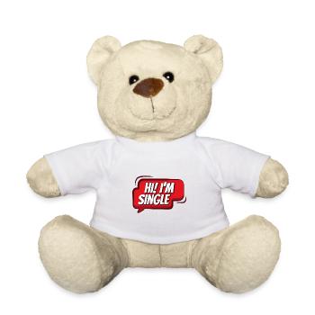 Single single relationship status funny - Teddy Bear - white - Front