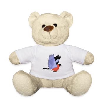 Dompfaff flies - Teddy Bear - white - Front