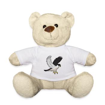 Wanderfalke Fliegt - Teddy - Weiß - Vorne