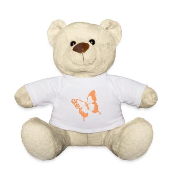 magnifique papillon - Nounours - blanc - Devant
