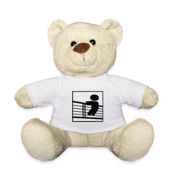 Zaungast, Geländer, Aussicht - Teddy - Weiß - Vorne