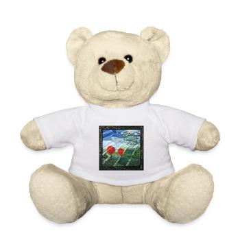 Art de fleurs de lumen - Nounours - blanc - Devant