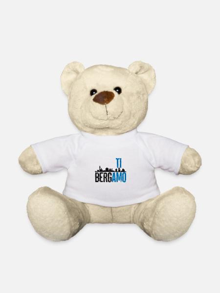 Ich liebe dich Bergamo Gib nicht auf - Berghem Mola Mia Liebe - Teddy - Weiß