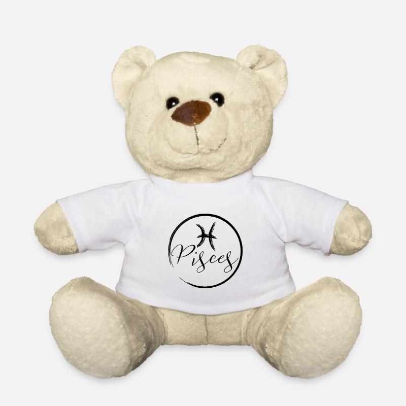 Horoscope Pisces - Teddy Bear - white