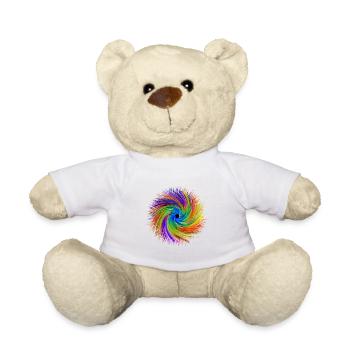 Cooles Design Bunt Sommer Cool Lustig Coolen Augen - Teddy - Weiß - Vorne