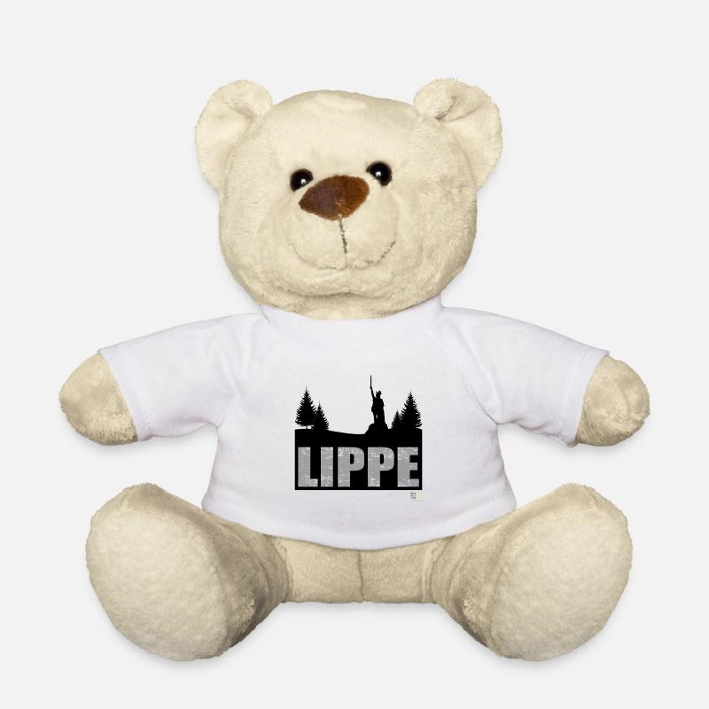 Lippe Landschaft Kreis Lippe Hermannsdenkmal - Teddy - Weiß