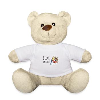 I Love Greek Food Gift Greece Vacation - Teddy Bear - white - Front