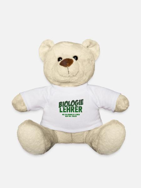 Biologie Lehrer Biologie Lehrerin Geschenk - Teddy - Weiß