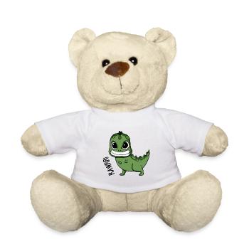 Bébé dinosaure en colère cadeau - Nounours - blanc - Devant