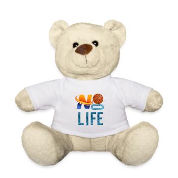 NO BASKET, NO LIFE - Teddy Bear - white - Front