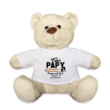 Futur Papy 2022 Annonce Grossesse - Nounours - blanc - Devant