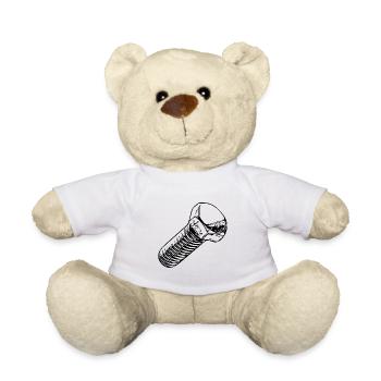 Workshop Screwdriver Papa Screw - Teddy Bear - white - Front