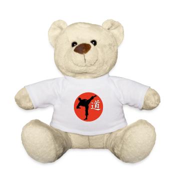 kungfukämper und schrftzeichen dao - Teddy - Weiß - Vorne