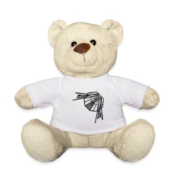 Lignes de tunnel géométriques Optique infinie - Nounours - blanc - Devant