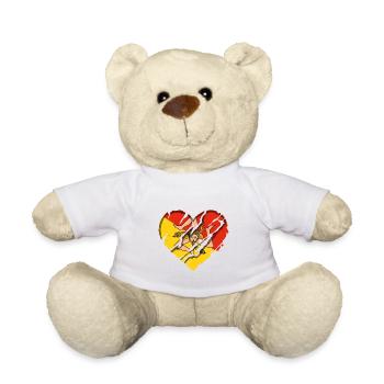 Sicily Flag Italy Palermo Trinacria Italia - Teddy Bear - white - Front