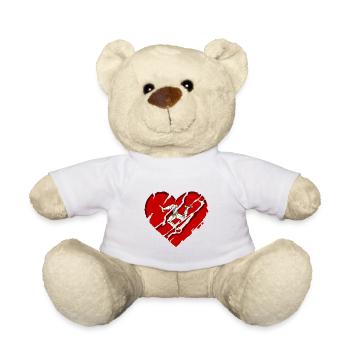 Isle of Man Flagge Triskele Flag of Isle of Man - Teddy Bear - white - Front