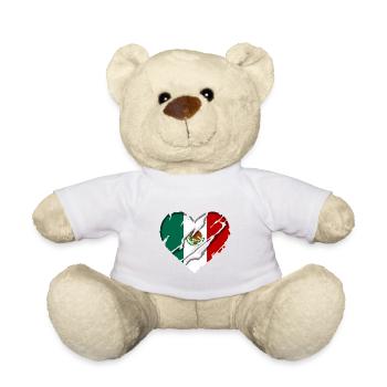 Mexiko Flagge Mexikanische Fahne Mexico Südamerika - Teddy - Weiß - Vorne