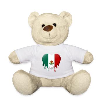 Mexico Flag Mexican Flag Mexico South America - Teddy Bear - white - Front