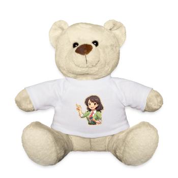 Anime Teach: Fun Explainer - Teddy Bear - white - Front