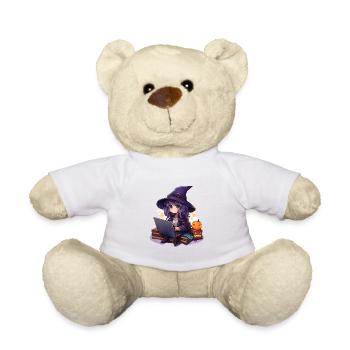 « Magie de sorcière enchanteresse: mignonne de dessin animé! » - Nounours - blanc - Devant