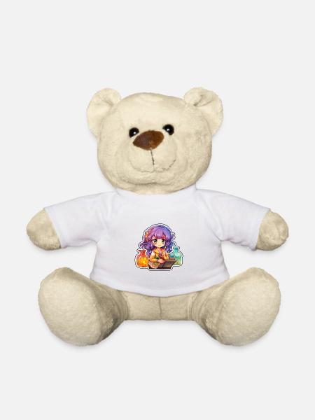 Colorful Alchemist Cartoonish Sticker - Teddy - Weiß